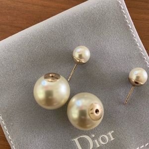 Christian Dior Pearl Tribal Earrings